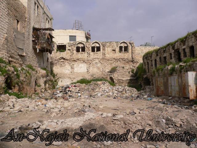 خان الوكالة قبل ترميمة من قبل مركز الزلازل
