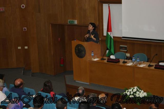 زيارة حنين الزعبي النائبة العربية في الكنيست الاسرائيلي للجامعة